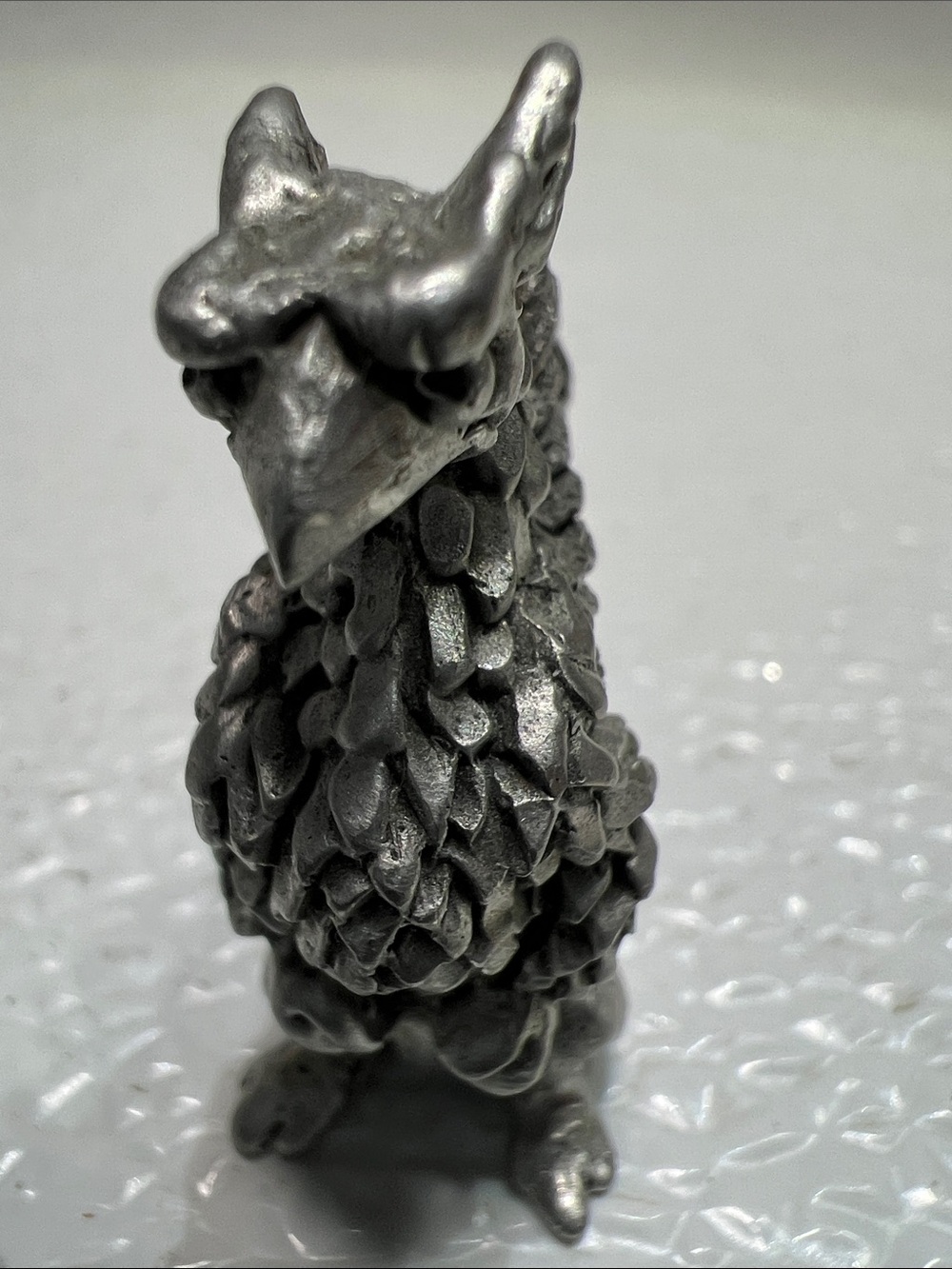 Vintage 80's Handcrafted Pewter Gryphon Figurine - Picture 2 of 5